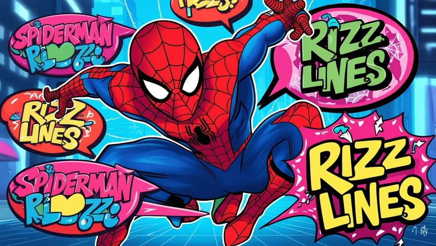 Spiderman Rizz Lines