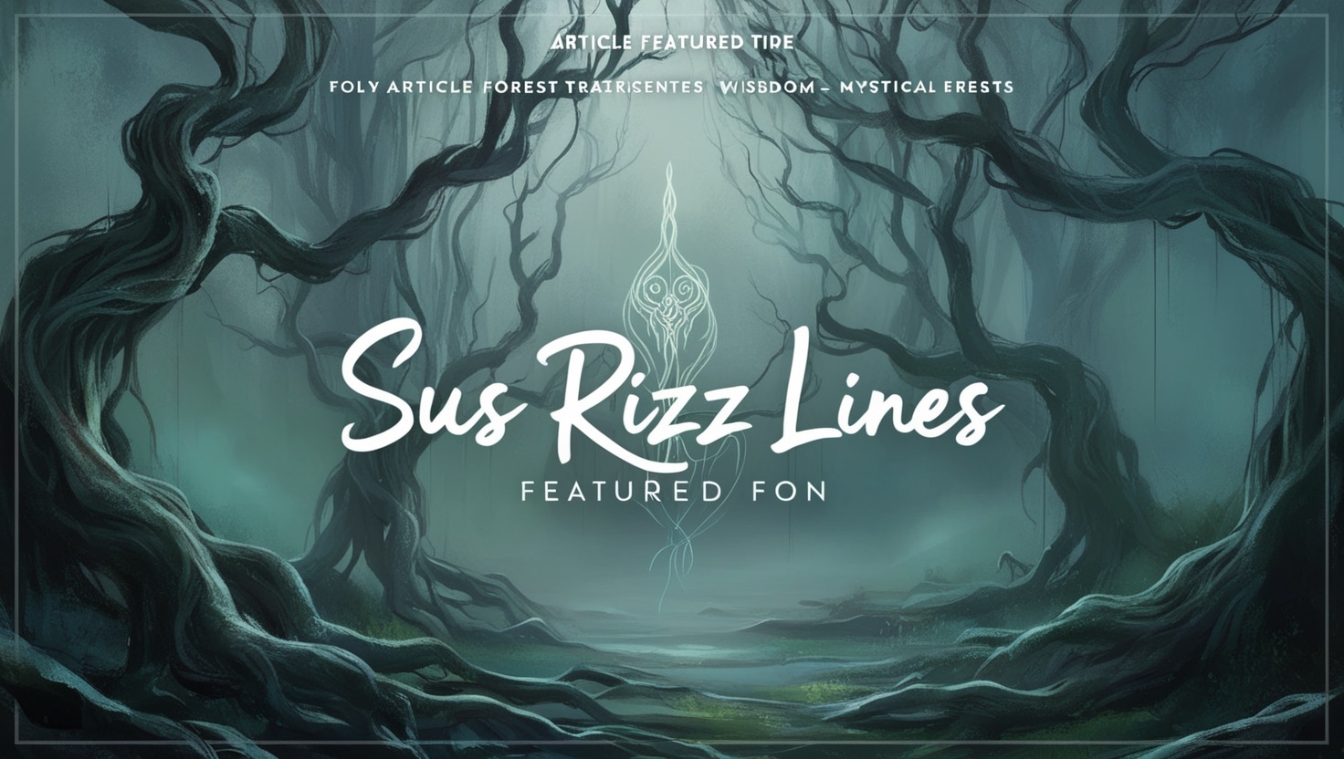 Sus Rizz Lines Unleash Your Charisma