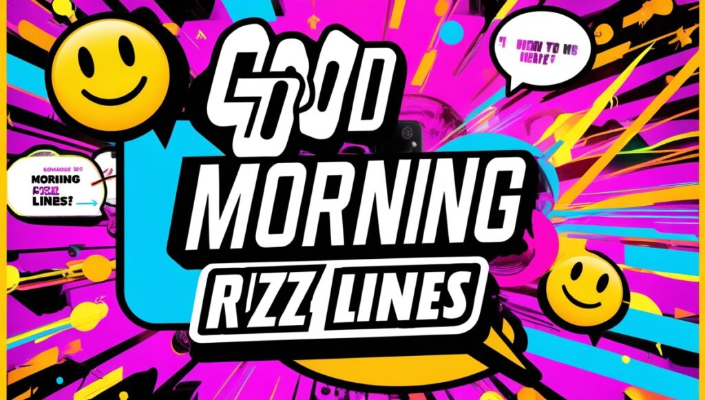 Good Morning Rizz Lines and pickuplines